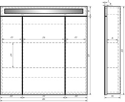 Dreja Зеркальный шкаф Uni 80 – фотография-10